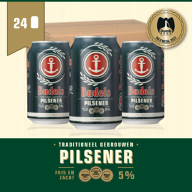 BUDELS PILSENER IN BLIK - BOX - 24X33CL