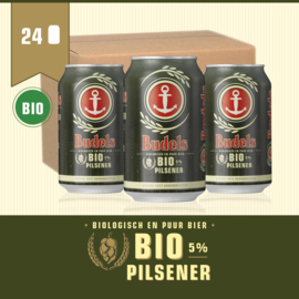 BUDELS BIO PILSENER IN BLIK - BOX - 24X33CL