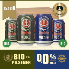 BUDELS BIO PILS + 0.0% IN BLIK - 2X12X33CL