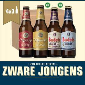 BUDELS ZWARE JONGENS BOX - 4X3 30CL