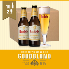BUDELS GOUDBLOND - 10X30CL + 2 GL.