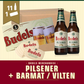 11x PILSENER 30CL + 1x BARMAT / BIERVILTEN