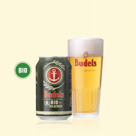 BUDELS BIO PILSENER IN BLIK - BOX - 24X33CL