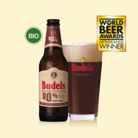 BUDELS 0.0% MALTY DARK BIO - 10X30CL+2GL.