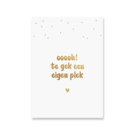 Postkaart Eigen plek, Pink Peach