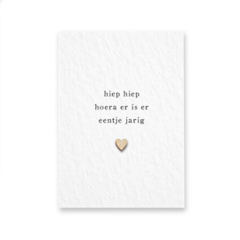 Postkaart Hiep hiep hoera, Pink Peach