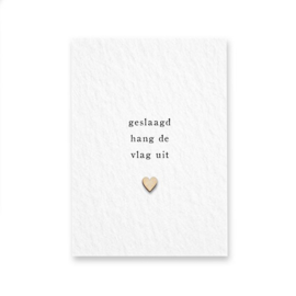 Postkaart Hang de vlag uit, Pink Peach