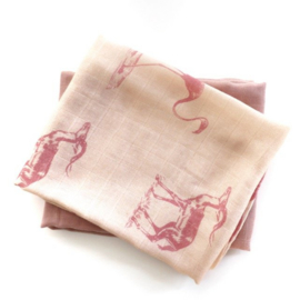 Hydrofieldoeken Misty Rose/Pink Animal - MaeMae