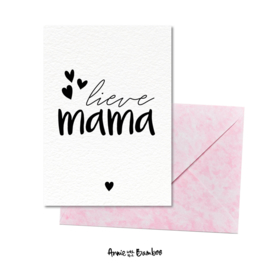 Wenskaarten - Lieve mama - per 5 stuks