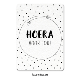 Ansichtkaarten - Hoera voor jou - per 5 stuks