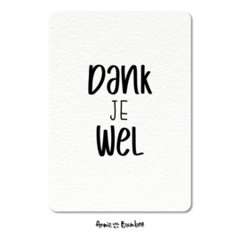 Ansichtkaarten - Dankjewel - per 5 stuks