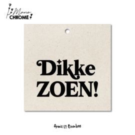 Cadeaulabel - Dikke ZOEN! (Monochrome) - per 10 stuks