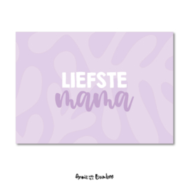 Ansichtkaarten - Liefste mama - per 5 stuks