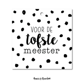 Cadeaulabel - Tofste meester - per 10 stuks