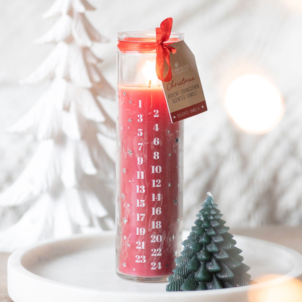 Red Vanilla - Advent Kaars