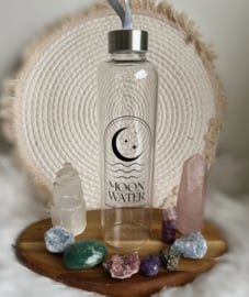 Maanwater - Glazen drinkfles