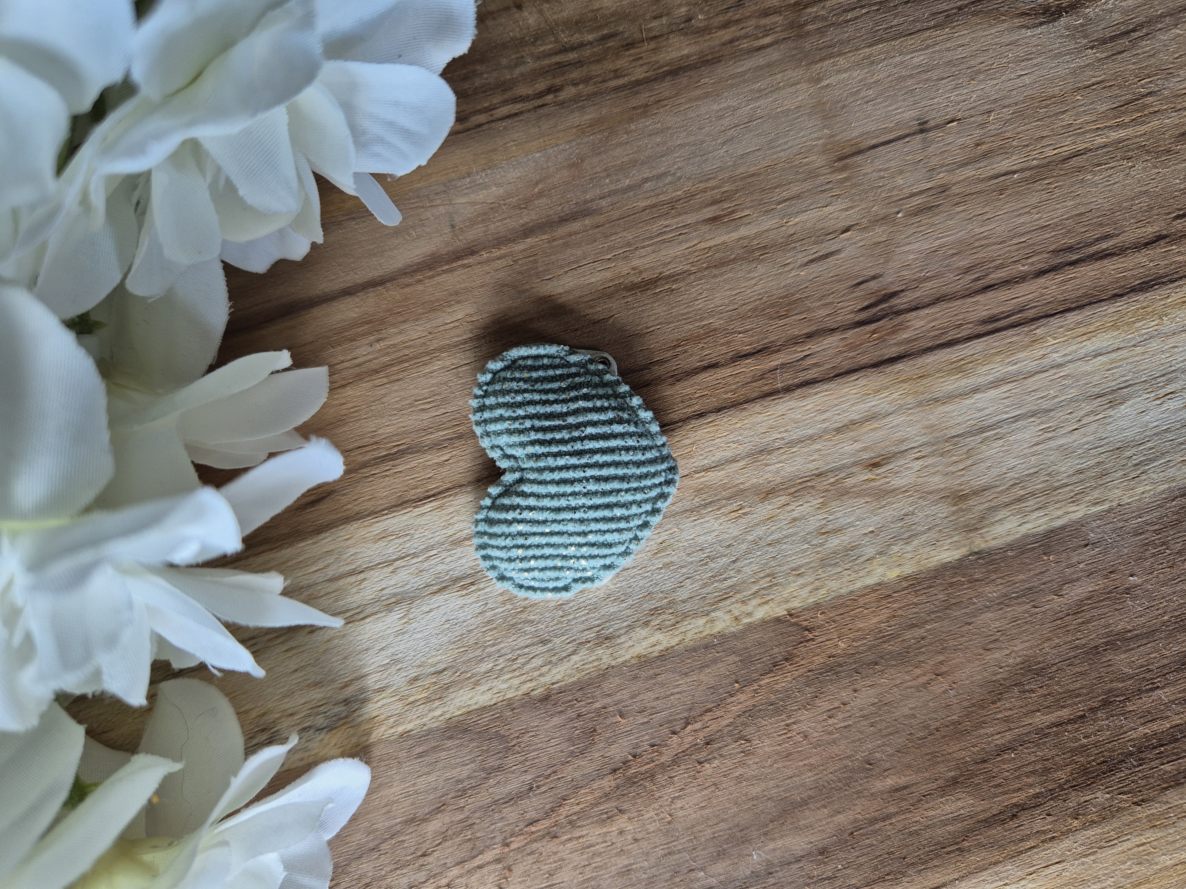 Anti-slip Haarknipje Heart Groen