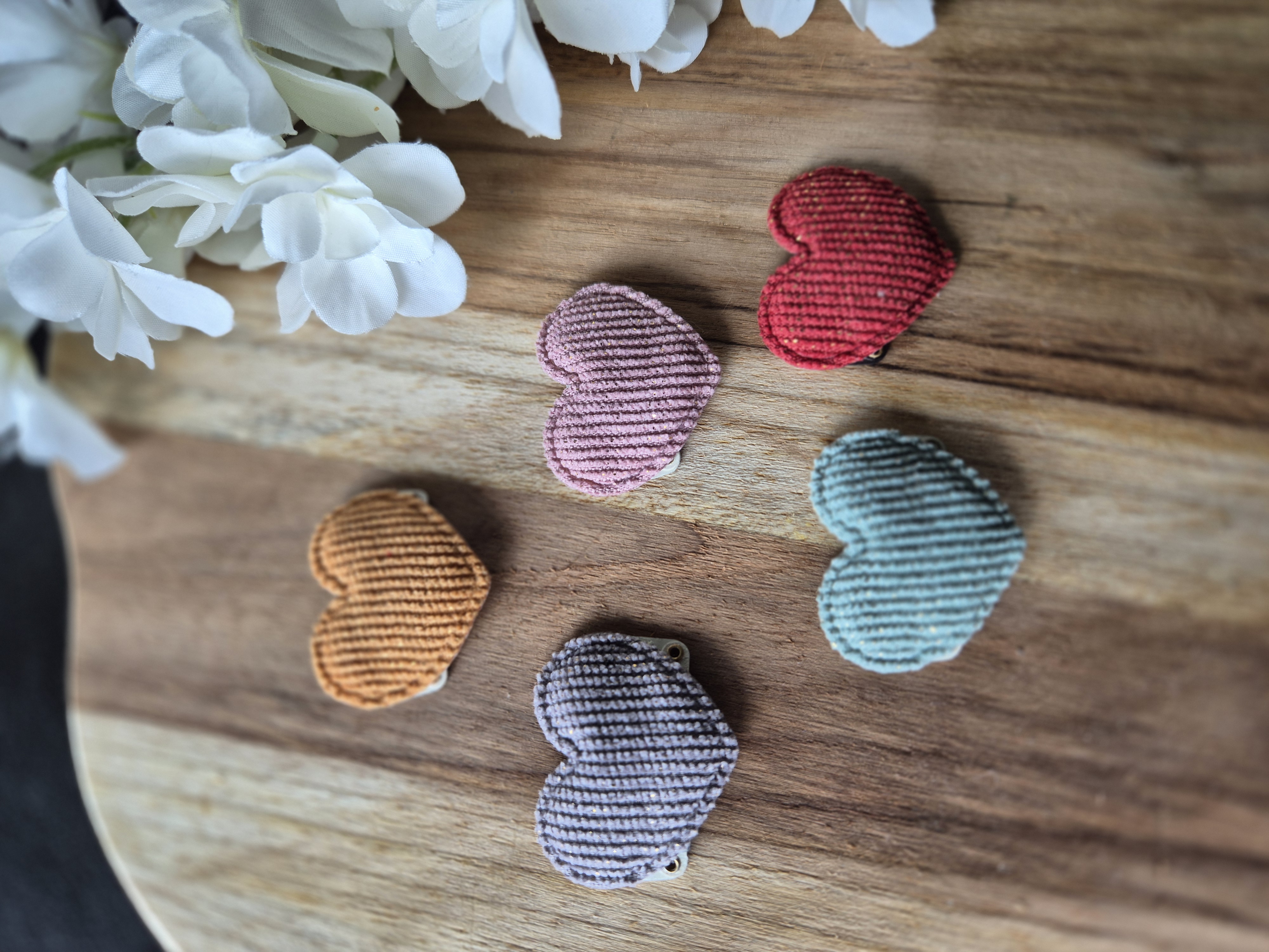 Anti-slip Haarknipje Heart Geel
