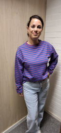 Sweatshirt gestreept