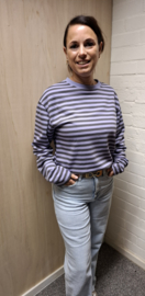 Sweatshirt gestreept