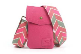 telefoon-schoudertas Marken roze