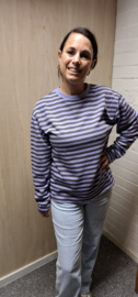Sweatshirt gestreept