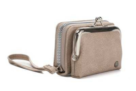 portemonnee met knip Vigo taupe