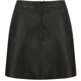 COSTER COPENHAGEN Short A-line leather skirt