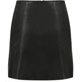 COSTER COPENHAGEN Short A-line leather skirt