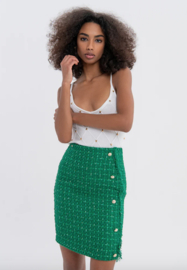FRACOMINA Green Boucle Skirt