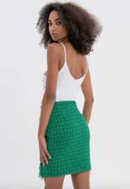FRACOMINA Green Boucle Skirt