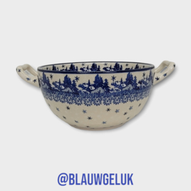 Ronde schaal met greepjes - D02 - 2329