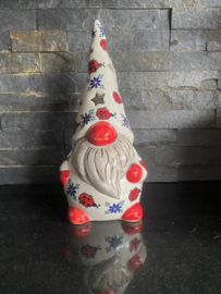 Bunzlau Gnoom 26 cm Fabriek Andy - Bloemen en lieveheersbeestjes