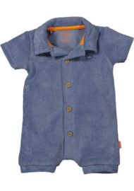 Bess - Playsuit Towelling - Country Blue