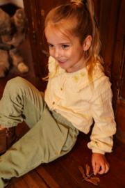 Koko Noko - Corduroy broek loose fit - zachtgroen