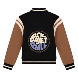 SKURK - Baseball vest Vikke - Bruin/zwart
