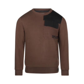 Koko Noko - Sweater met zwarte details - Bruin
