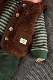 B.E.S.S. - Gilet teddy - Walnut