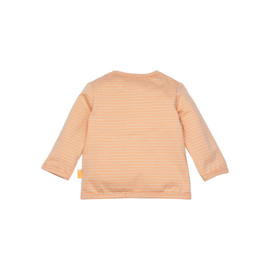 BESS - Shirt Henley striped - Peach