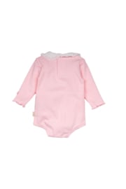 B.E.S.S. - Romper Rib collar met kraagje - Blush