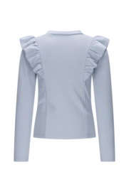 Le Chic - Top met ruches Nadya - Blauw