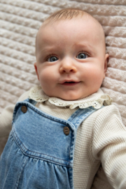 B.E.S.S. - Dungaree Hearts Jog Denim - Stone Wash