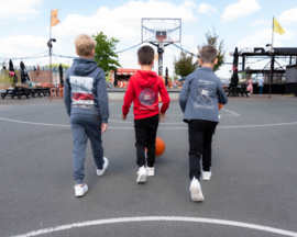 SKURK - Joggingbroek met zakritsen Beike - grijs