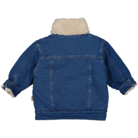 B.E.S.S. - Jog denim jacket met teddyvoering - Stone wash