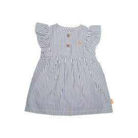 BESS - Kleedje Woven Striped - Off White