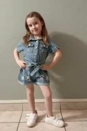 Grasstar - Jumpsuit jeans - blue denim