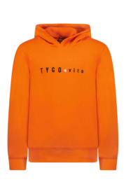 TYGO & Vito - Hoodie emb - Orange Clownfish