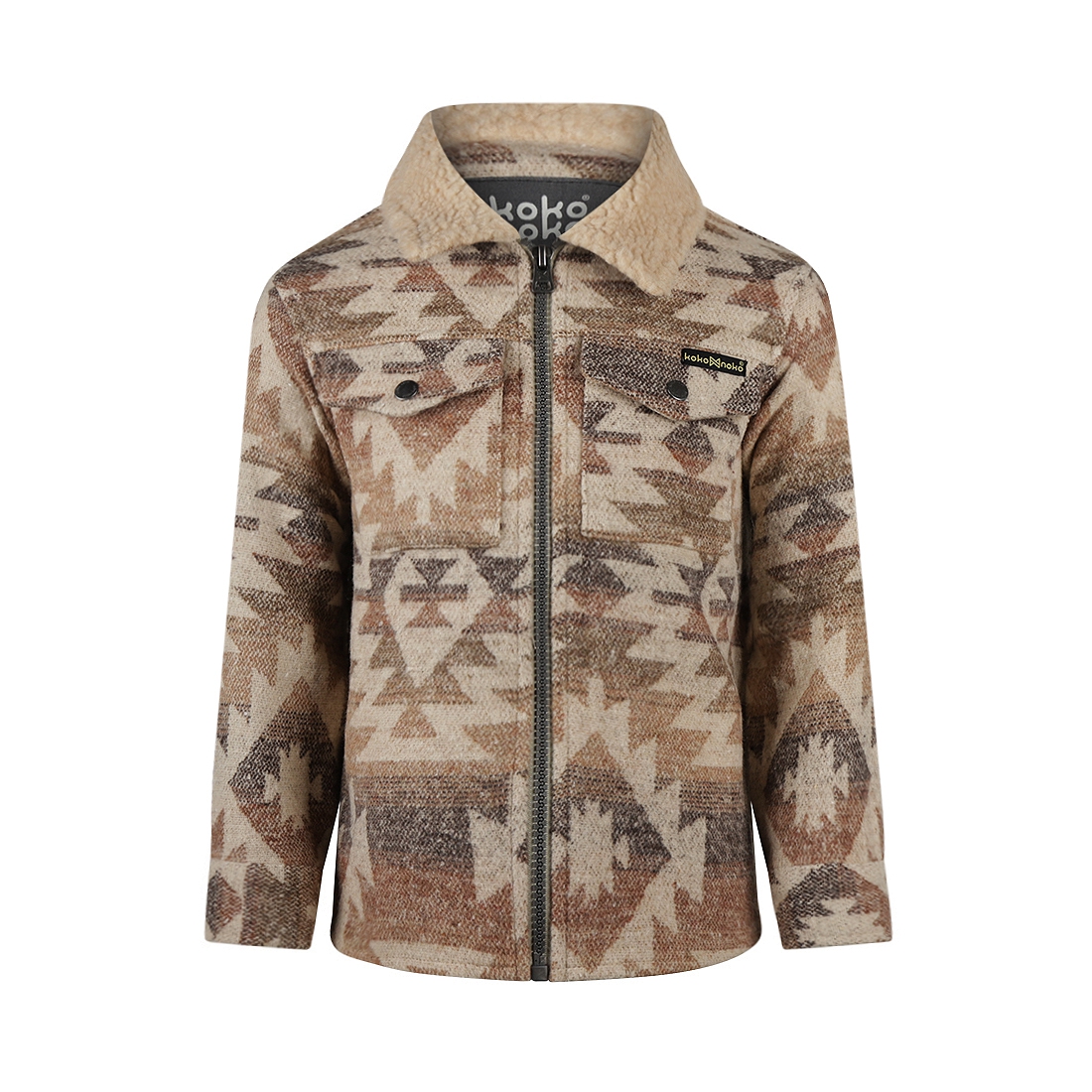 Koko Noko - Overhemd Aztec-print - Beige