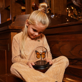 Koko Noko - Longsleeve velours - caramel bruin