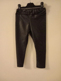 Legging lederlook - zwart